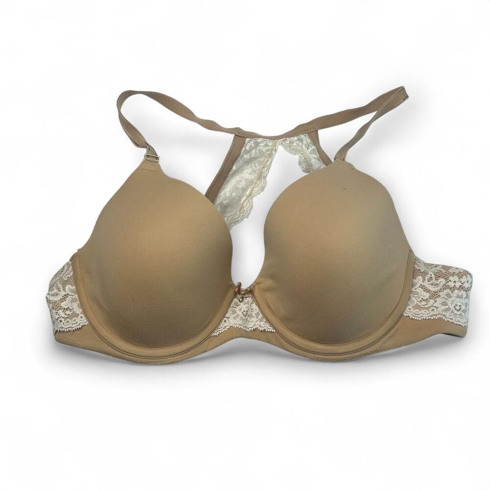 Soma beige lace embraceable full coverage bra Size 36C